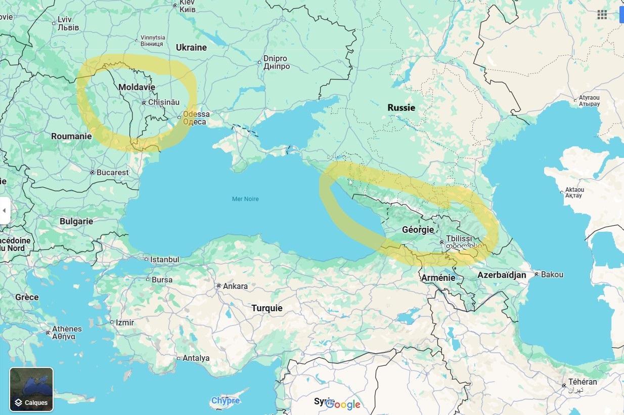 La Géorgie et la Moldavie tiraillées entre l’Est et l’Ouest