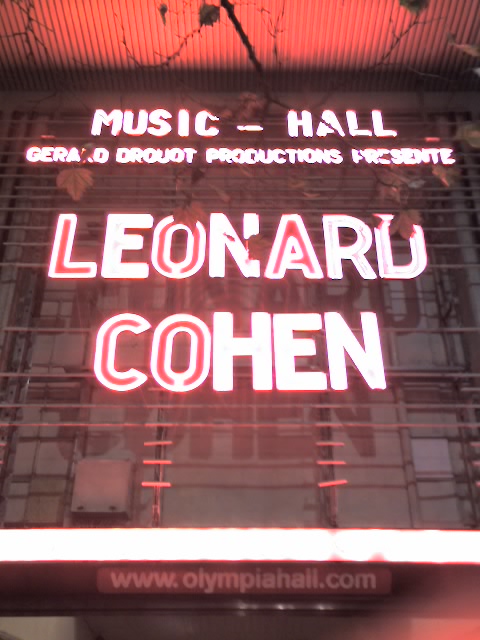 Leonard Cohen – 2008/11/26 – Paris l’Olympia