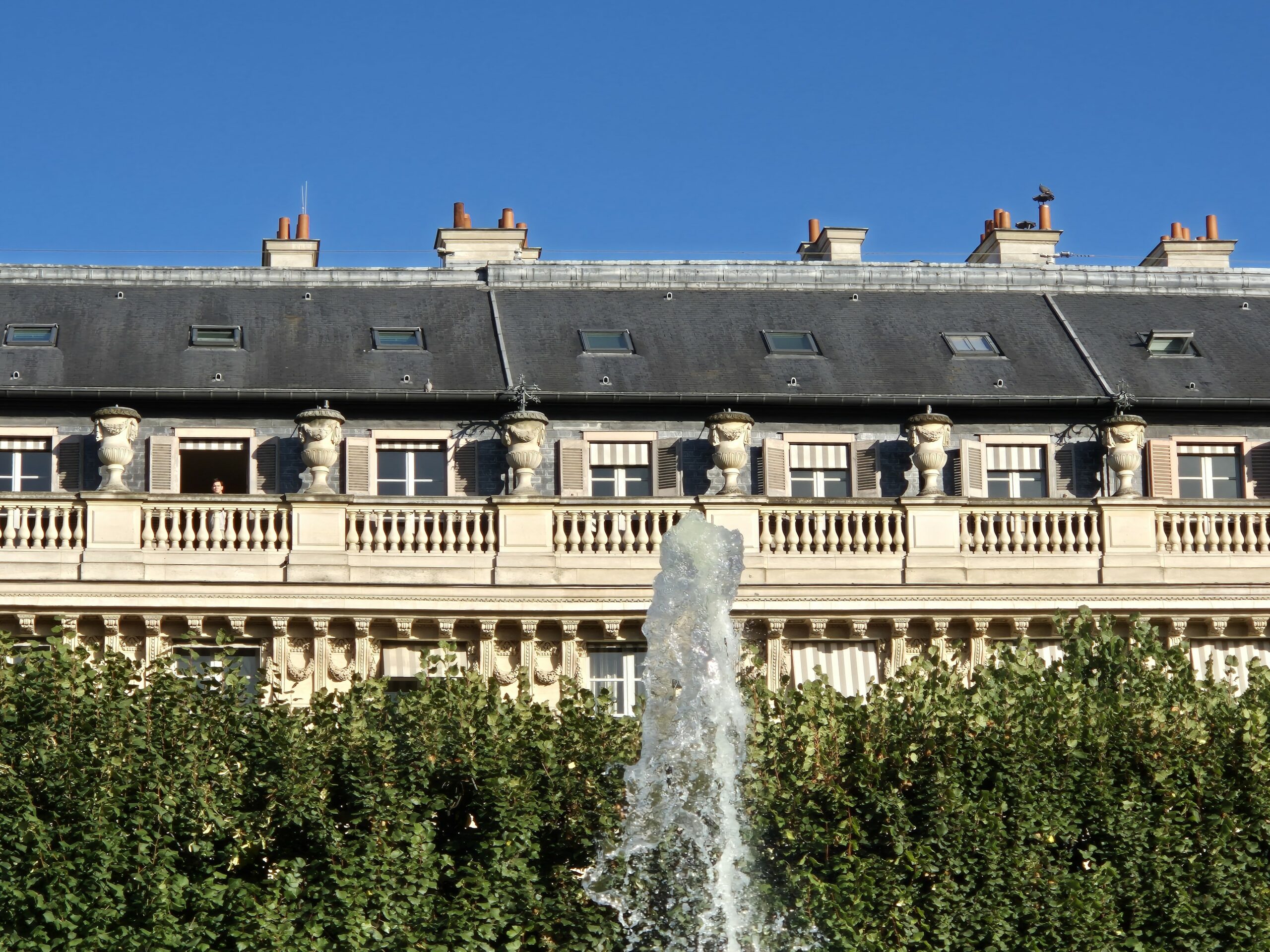 Dans les jardins du Palais Royal