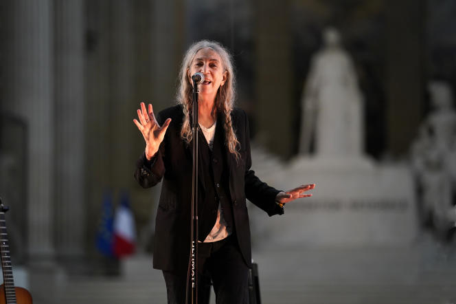 Patti Smith en concert acoustique au Panthéon pour les 50 ans de FIP